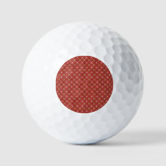 Red Circles dots Golf Balls