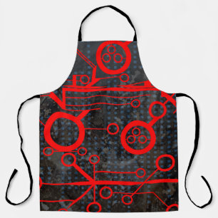 Red Circuit Apron