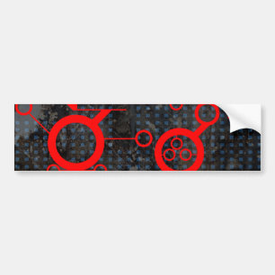 Red Circuit Bumper Sticker
