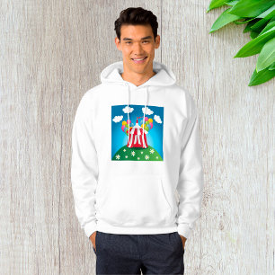 Red Circus Tent Mens Hoodie