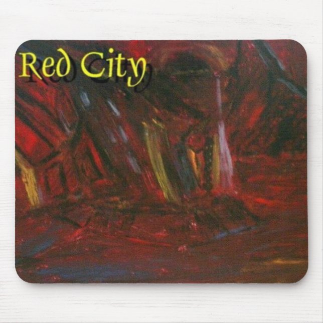 RED CITY MOUSE MAT (Front)