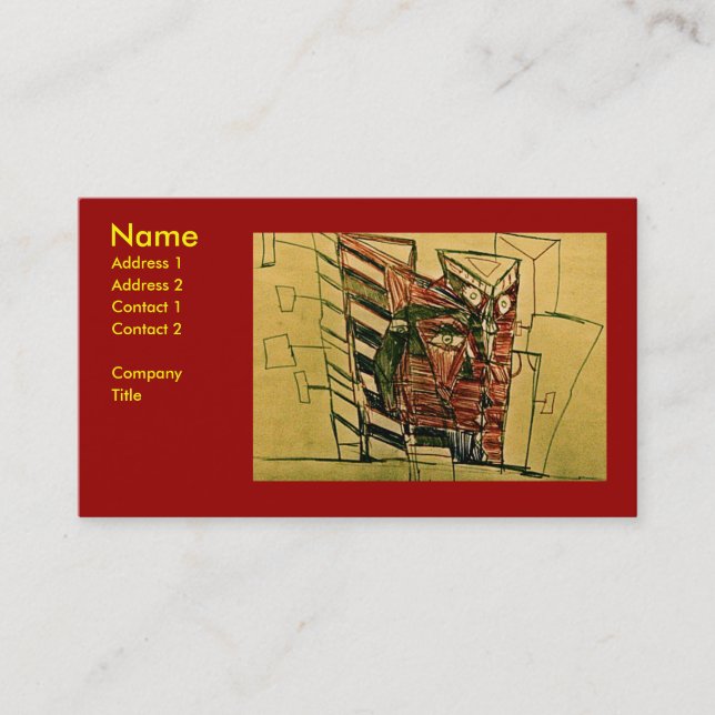 RED CITY RIFF BUSINESS CARD (Front)
