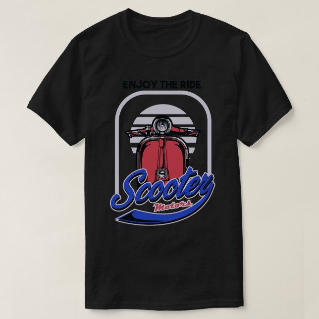 RED CLASSIC SCOOTER T-Shirt (Design Front)