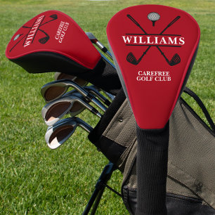Red Classic Style Golf Head Cover
