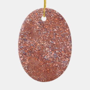 Red Clay Court, Gravel, Shale Stone Brick, Tennis Ceramic Tree Decoration