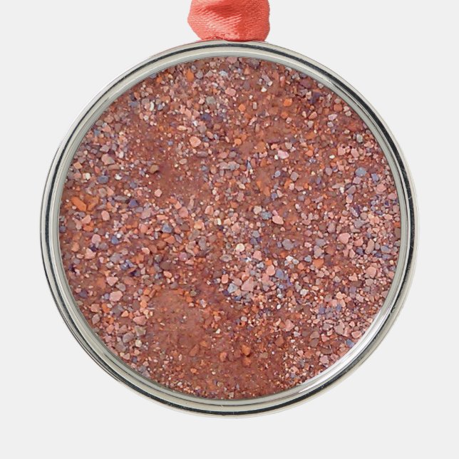 Red Clay Court, Gravel, Shale Stone Brick, Tennis Metal Tree Decoration (Front)