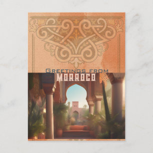 Red Clay Morroco Stone - Postcard