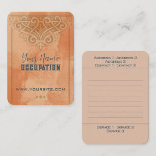 Red Clay Stone Moroccan - Business Card