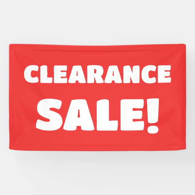 Red Clearance Sale Banner (Horizontal)