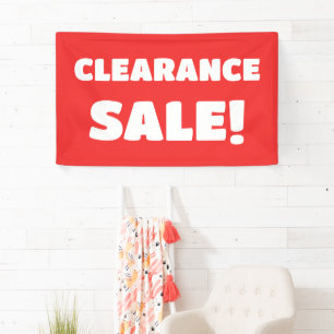 Red Clearance Sale Banner
