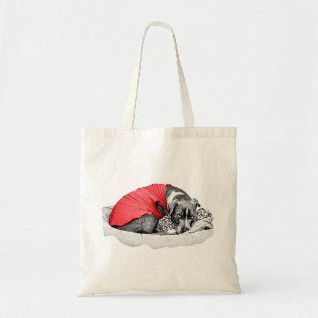 Red Cloak for Autumn Strolls Tote Bag (Front)