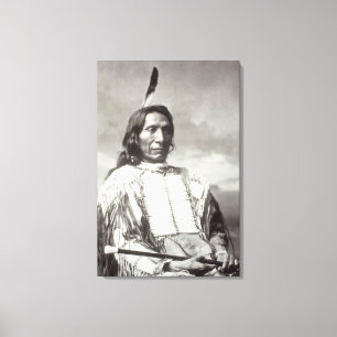 Red Cloud Chief (1822-1909) 1880 (b/w photo) Canvas Print