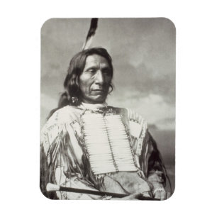 Red Cloud Chief (1822-1909) 1880 (b/w photo) Magnet