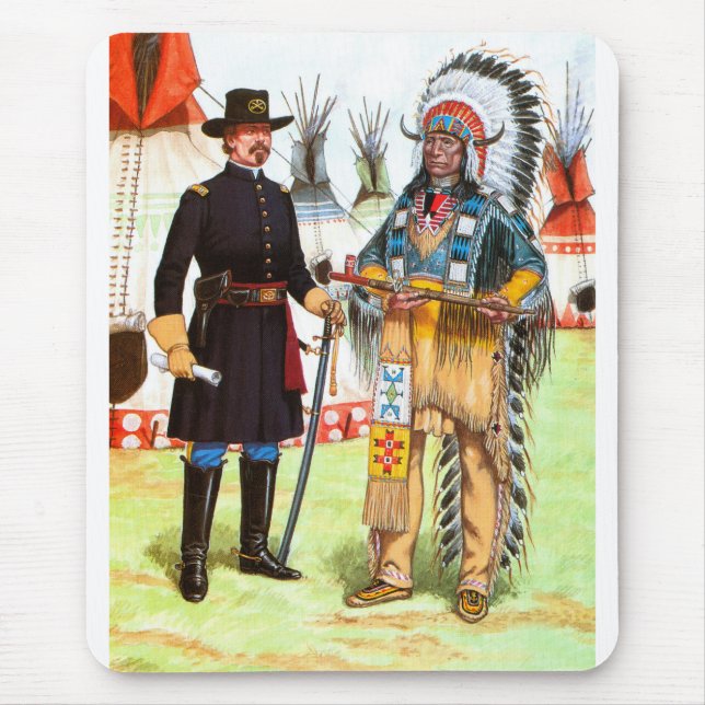Red Cloud, Chief of the Oglala Sioux Mouse Mat (Front)