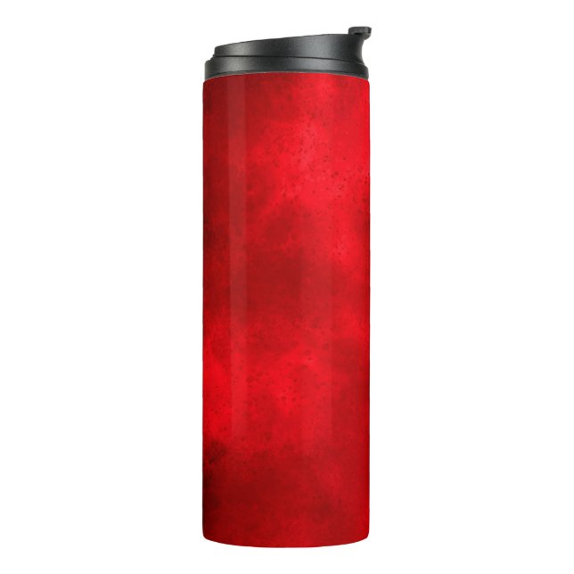 Red Cloud Effect Thermal Tumbler (Rotated Left)