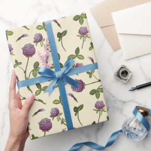 Red Clover Honey Antique White Wrapping Paper