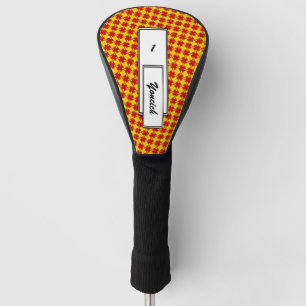 Red Clover Ribbon by Kenneth Yoncich Golf Head Cover