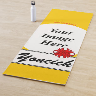 Red Clover Ribbon Template by Kenneth Yoncich Yoga Mat