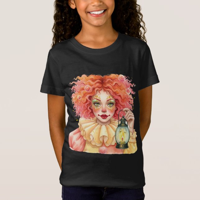  Red Clown with a Lantern T-Shirt (Front)