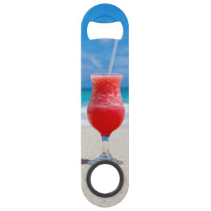 Red Cocktail by the Sea Photo