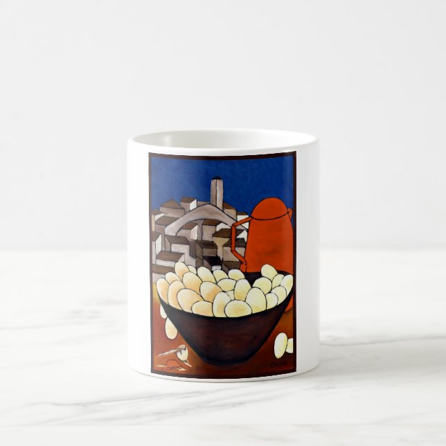 RED COFFEE POT MUG (Center)