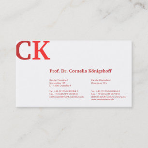 red colour based good go read business cards