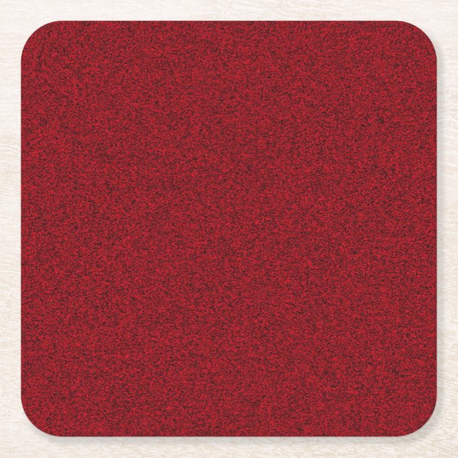 Red Colour Elegant Blank Template Custom Classic Square Paper Coaster (Front)