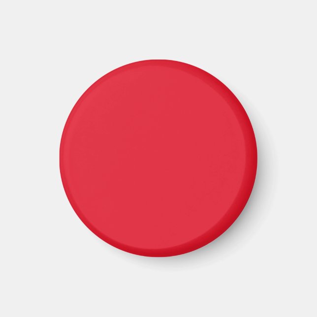 Red Colour Small Round Magnet (Front)