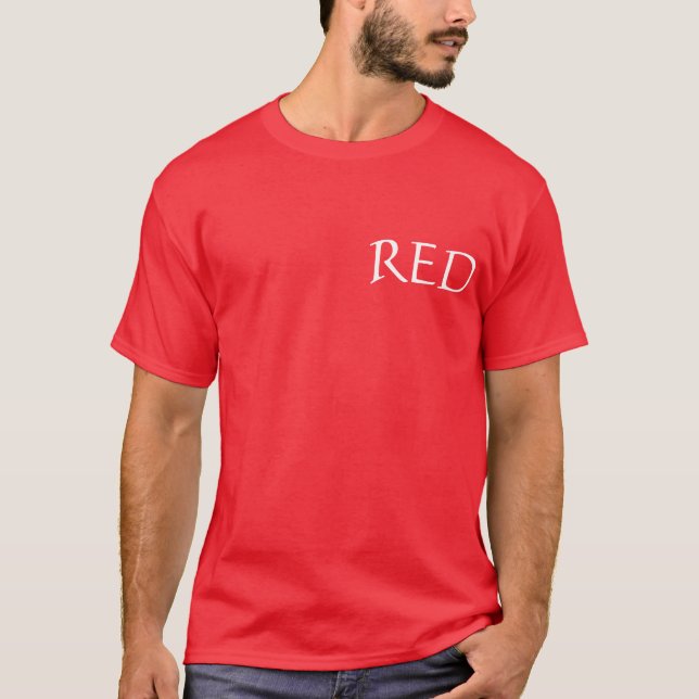 Red Colour  T-Shirt (Front)