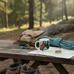 Red Colourful Roller Coaster Ride Coffee Mug