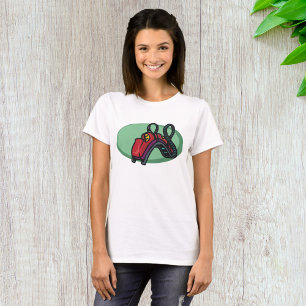 Red Colourful Roller Coaster Ride T-Shirt