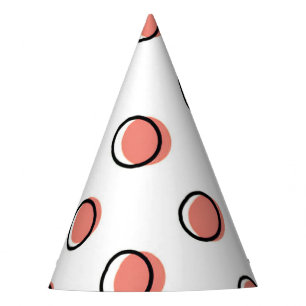 Red Comic Dots Party Hat