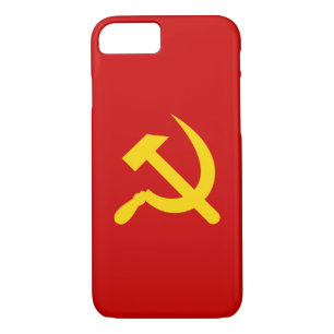 Red Communism hammer and sickle iPhone 8/7 Case