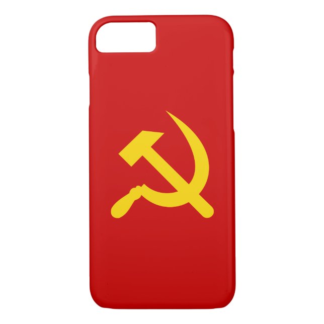 Red Communism hammer and sickle Case-Mate iPhone Case (Back)