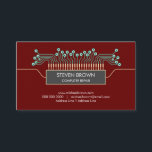 Red Computer engineer Science Circuit Board Coding Business Card<br><div class="desc">Red Computer engineer Science Circuit Board Coding</div>