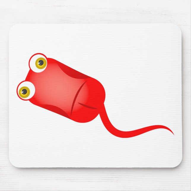 Red Computer Mouse Mat (Front)