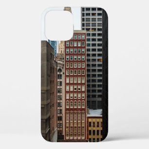 RED CONCRETE HIGH-RISE BUILDING iPhone 12 CASE