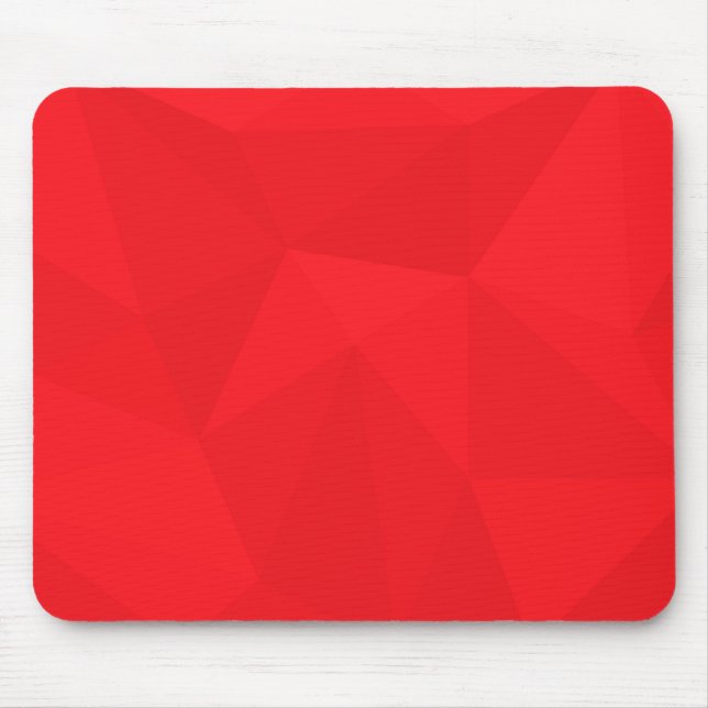 Red, cool, unique, trendy, urban geometric design mouse mat (Front)