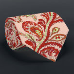 Red Coral Lime Paisley Wedding Tie<br><div class="desc">Red Pink Yellow and Green Mehndi Indian Paisley Vintage Peacock Wedding Party Tie For the Guys. Father of Bride, Father of Groom, Groomsman, Best Man and Groom. Pink Raspberry Coral Orange and Yellow Retro Paisley Wedding Design. Vintage Inspired Paisley Esthetic Mehndi Indian Paisley Wedding Ties. Also perfect for the Art...</div>