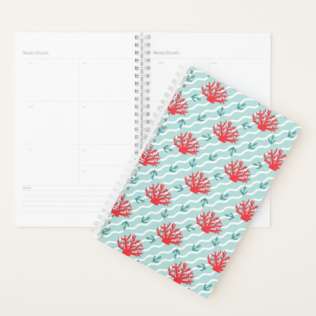 Red Coral Pattern 1 Planner (Display)