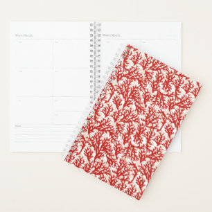 Red Coral Pattern Planner