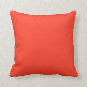 Red Coral Solid Colour Cushion
