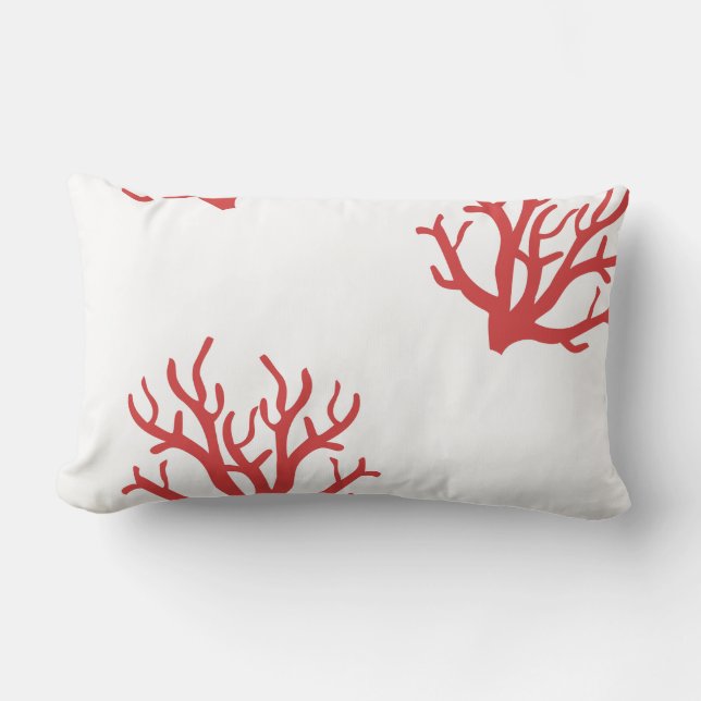Red Coral Toss Pillow (Front)
