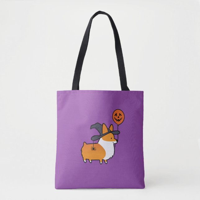 Red Corgi Halloween Bag (Front)