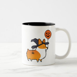 Red Corgi Halloween Mug   CorgiThings
