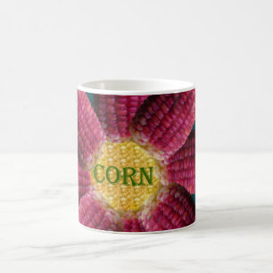 Red Corn Pattern Coffee Mug
