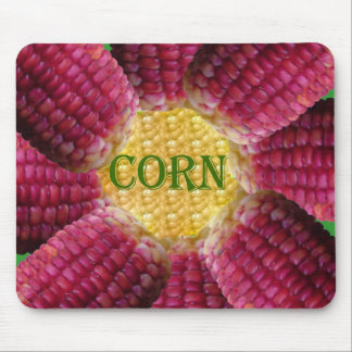 Red Corn Pattern Mouse Mat