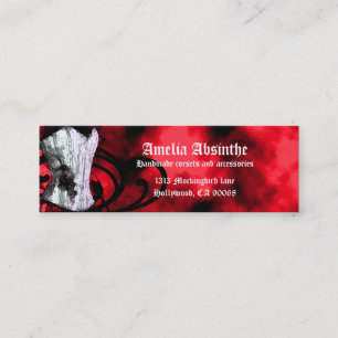 Red Corset Goth Business Card