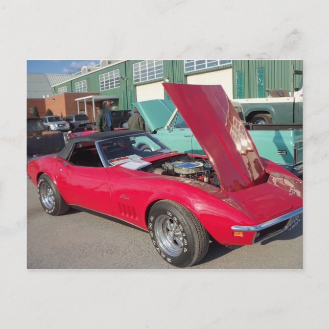 Red Corvette, 1 Postcard (Front)