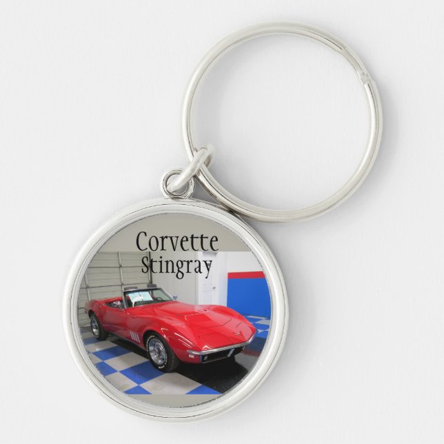 Red Corvette Key Ring (Front)